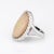 8ct Natural Opal Ring Estate 14k White Gold Large Oval 6.5 Cocktail Jewellery size 6.5 For Sale - Image 4 of 7