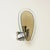 Wonderful pair of mid-century teardrop-shaped wall sconces in smoked bronze and clear glass with chrome-plated metal...