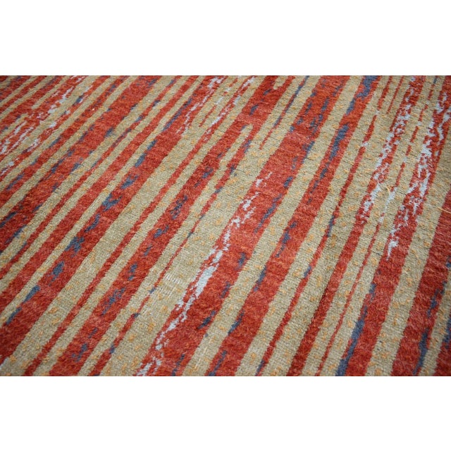 Textile Abstract Wool Rug, 1940s For Sale - Image 7 of 8