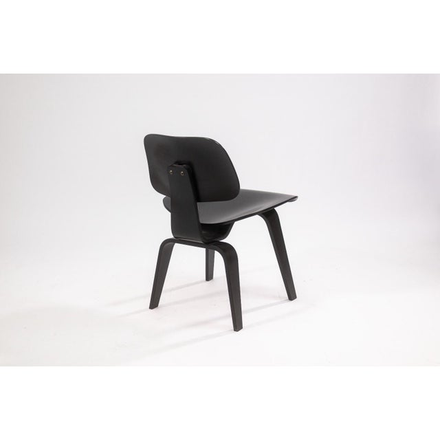 Mid 20th Century Charles & Ray Eames for Herman Miller DCW Chair Black Finish C. 2000s MCM For Sale - Image 5 of 10