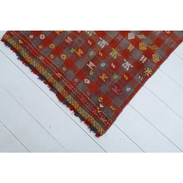 Vintage Turkish Kilim Runner-2′7″ × 8′2″ For Sale - Image 11 of 13