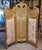 French Style Room Divider With Gold Leaf Frame – Multicolor Folding Screen For Sale - Image 4 of 4