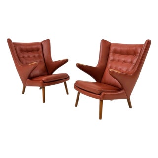 Hans J Wegner Pp19 for Pp Mobler Papa Bear Chairs, 1950’s For Sale