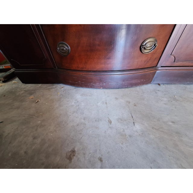 Mid 20th Century Vintage Drexel New Travis Court Mahogany China Cabinet For Sale - Image 5 of 14