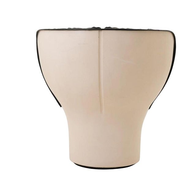 Black and Cream Elda Chair by Joe Colombo for Comfort, Italy, 1970 For Sale - Image 3 of 18