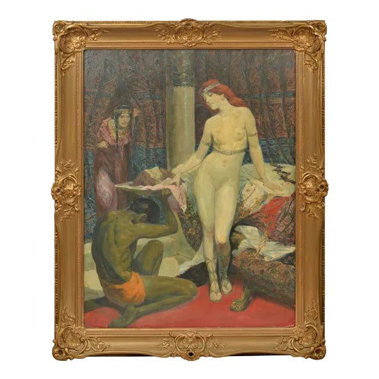 Salome, Oil on Board, Early 1900s For Sale