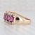 Art Deco 4.40ctw Garnet Champagne Diamond Ring 14k Yellow Gold Size 9.25 Stackable For Sale - Image 3 of 8