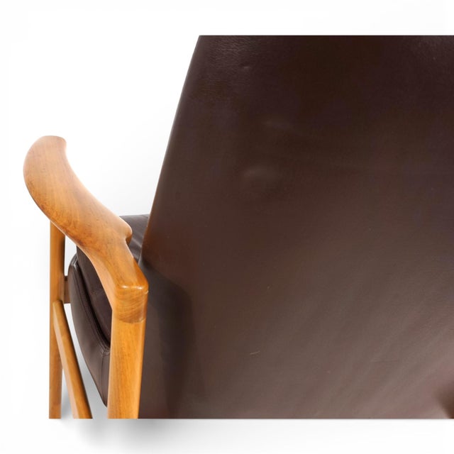Leather Armchair by Ib Kofod-Larsen for Fröscher, 1960 For Sale - Image 15 of 18