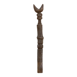 Antique 75" Tall Lobi Guardian Post