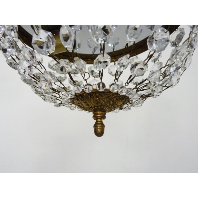Vintage Two-Light Crown-Shaped Ceiling Light, 1960s For Sale - Image 6 of 7