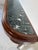 Brown Large- French Art Deco Empire Style Mahogany & Green Marble Top Two-Tier Demilune Console Table For Sale - Image 8 of 17