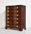 Kent Coffey Mid Century Regency Style Mahogany Serpentine Tallboy the Darlington Collection by Kent Coffey For Sale - Image 4 of 13