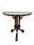 Traditional Vintage Southampton Demilune Console Table With Cane & Glass Top For Sale - Image 3 of 18