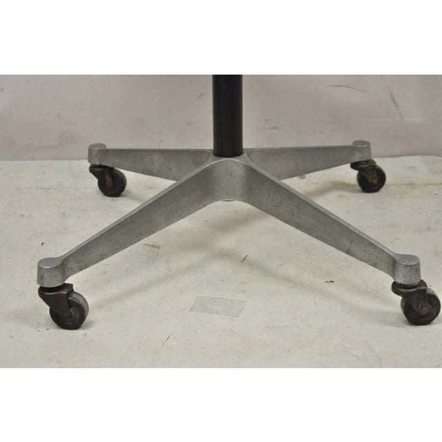 Vintage Herman Miller Eames Mid Century Modern Rolling Contract Base Side Table For Sale - Image 9 of 10