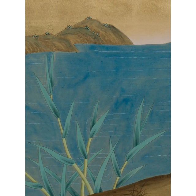 Gold Hand-Painted Wall Artwork For Sale - Image 8 of 9