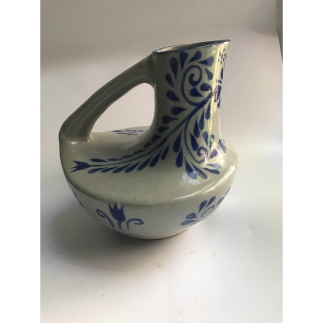 19th Century Cottage Salt Glaze Stoneware Pitcher For Sale - Image 9 of 13