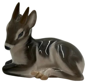 Porcelain Figurine Deer from Royal Copenhagen, Denmark, 1960s