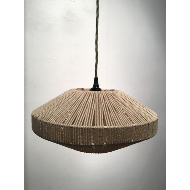 Vintage Rope Ceiling Pendant Light For Sale In Los Angeles - Image 6 of 6