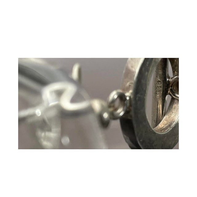 Gemstone Necklace Outstanding Large Chunky Polished Rock Crystal, Thick Round Sterling Silver Clasp and Accent Beads. For Sale - Image 4 of 4