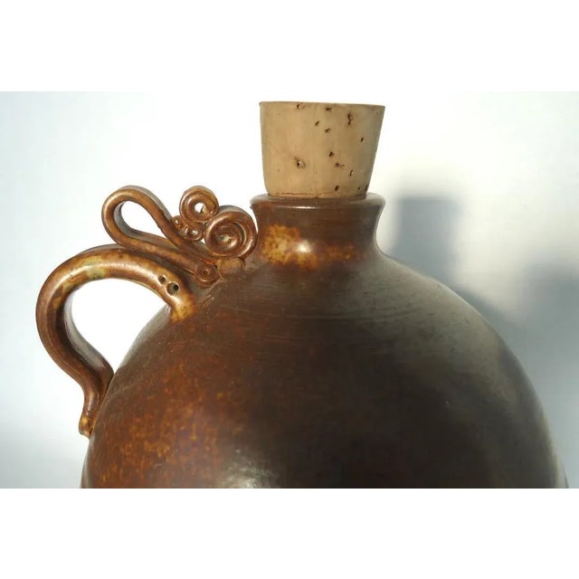 Contemporary 20th Century Rick Sinner Rustic Studio Ceramic Jug For Sale - Image 3 of 7