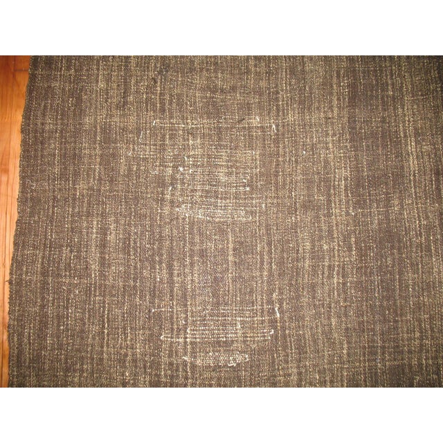Modern Brown Modern Turkish Minimalist Kilim - 7' x 10'4" For Sale - Image 3 of 5