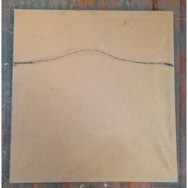 19th Century Korean Dynasty Silk Embroidered Rank Badge With Cranes For Sale - Image 9 of 9