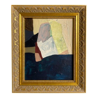 "Cold Plunge" 2026 Original Mixed Media by Jessalin Beutler With Vintage Frame For Sale