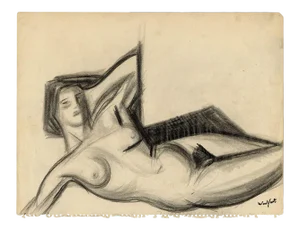Figure Study Sketch by Wouyart