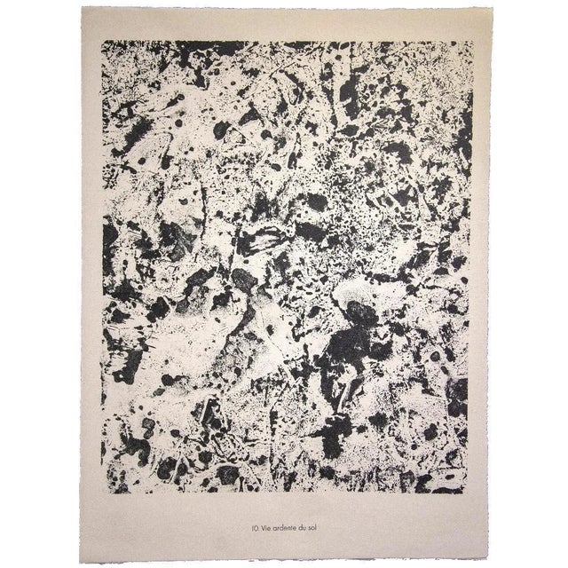 Jean Dubuffet - Life Burning Soil - Original Lithograph - 1959 For Sale