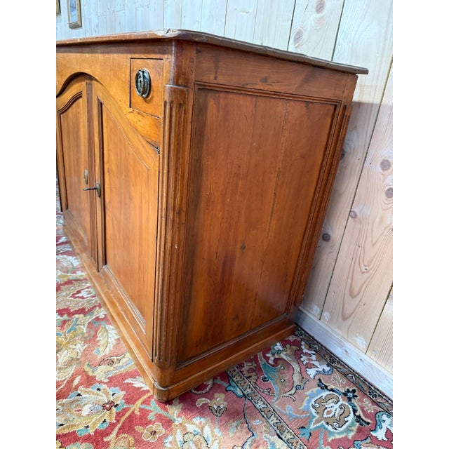 Low Louis XVI Buffet in Cherrywood For Sale - Image 5 of 11
