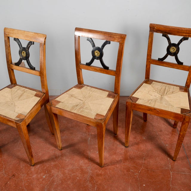 19th Century Wooden Chairs, Set of 4 For Sale - Image 14 of 18