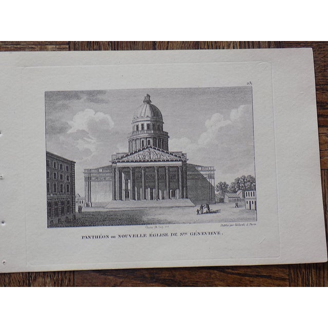 Antique 19th Century Paris Landmark.Engravings - Set of 9 For Sale In Cincinnati - Image 6 of 8