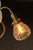Vintage Brass Chandelier With Etched Glass Shades For Sale In Chicago - Image 6 of 9