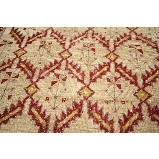 Mid 20th Century Vintage Turkish Oushak Rug - 04'09 X 12'06 For Sale - Image 4 of 6