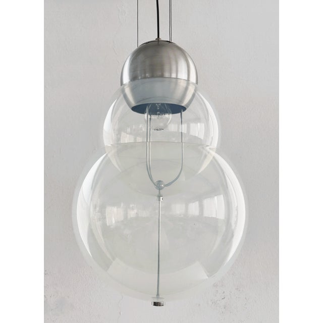 Mid-Century Italian Murano Opaline Glass Chandelier, 1970s For Sale - Image 9 of 18