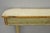 Vintage French Provincial Louis XVI Distress Cream Painted Wall Console Table For Sale - Image 14 of 15