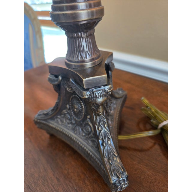 Vintage Raymond Waites for Tyndale (Frederick Cooper) Candlestick Lamps - A Pair For Sale - Image 9 of 13