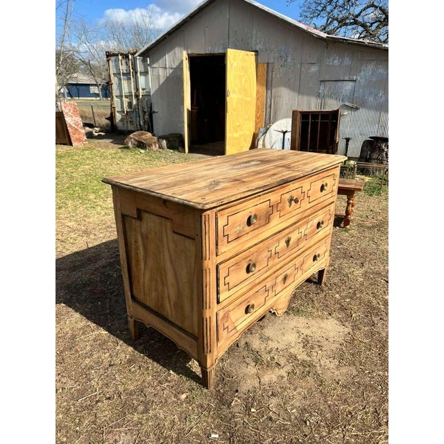 18th Century French Louis XVI Commode from France. Made of Solid walnut, the wood was professionally sanded and bleached,...