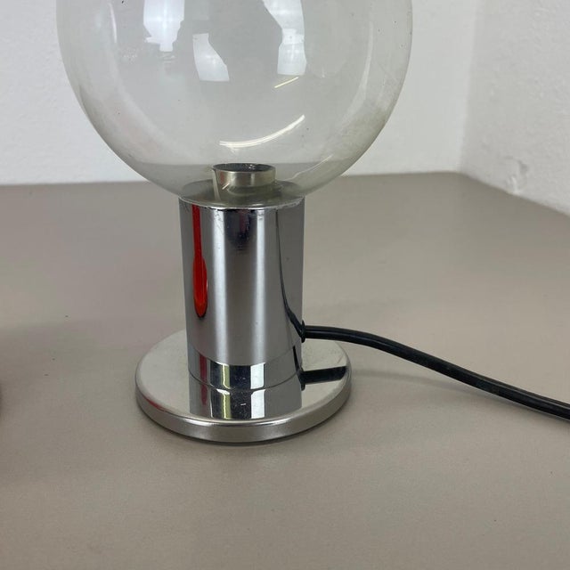 1970s Set of Table Light Glass Bulb attributed to Motoko Ishi for Staff Lights, 1970s, Set of 2 For Sale - Image 5 of 18