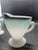 Vintage Hazel Atlas Turquoise Ombre Creamer and Sugar Bowl Set in the Ovide Pattern Made of Platonite Milk Glass For Sale In Washington DC - Image 6 of 6