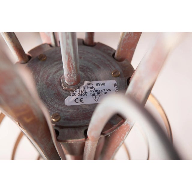 Hollywood Regency Italian Chandelier, 1970s For Sale - Image 11 of 12