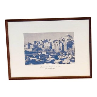 1920s "Jerusalem, The Old Jewish Quarter" Photogravure by Yaacov Ben-Dov, Framed For Sale