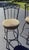 Metal Set of 4 Swivel Bar Stools – Powder-Coated Steel – Made in Usa For Sale - Image 7 of 8
