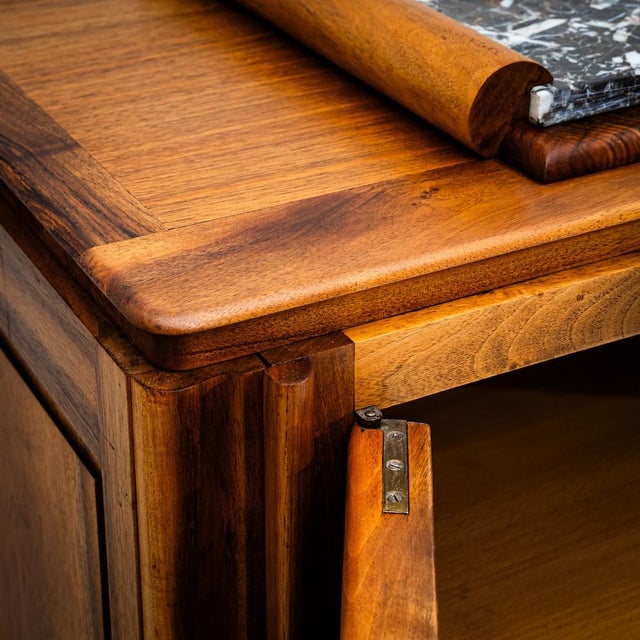 Art Deco Credenza with Marble Top, France, 1930s For Sale - Image 9 of 15
