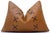 Luxury Camel Leather Lace Throw Pillow 16x24 | Handmade Designer Lumbar Cushion With Cross-Laced Detail For Sale In San Francisco - Image 6 of 10