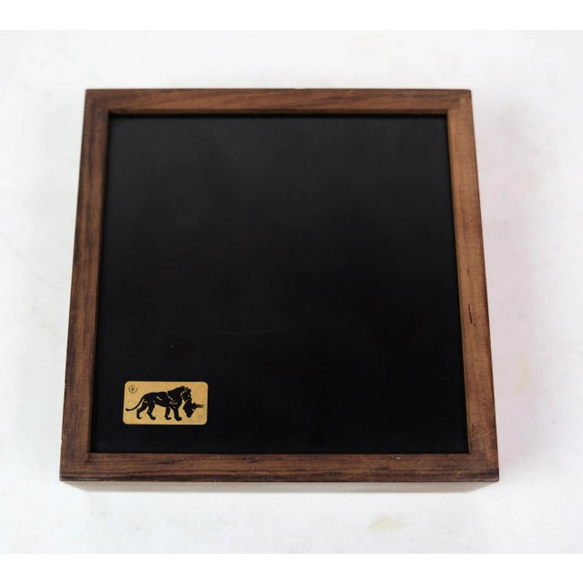 Box in Rosewood & Ceramic, 1960s For Sale - Image 3 of 7