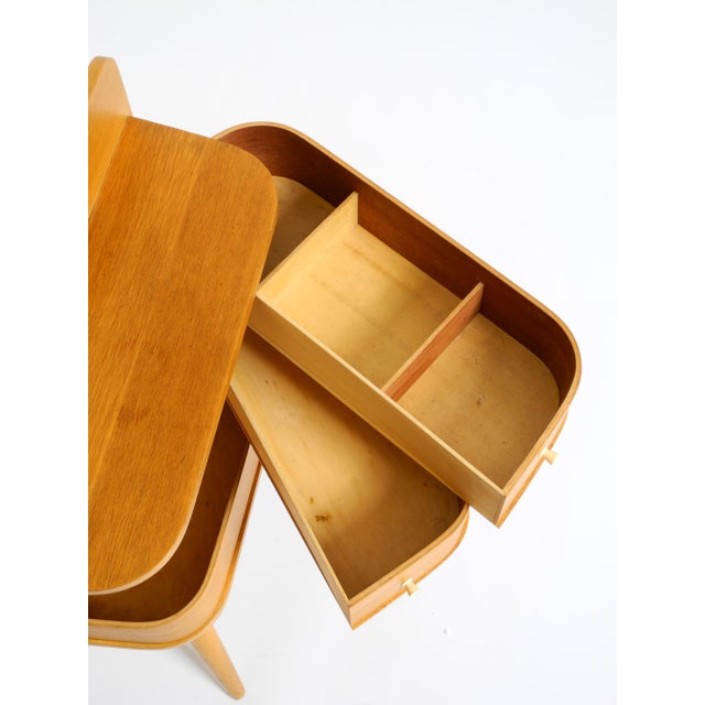 Mid-Century Modern Teak Sewing Box with Hinged Compartments, 1950s For Sale - Image 16 of 18