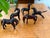 Vintage Carved Dark Wood Horse Figurines, Set of 5 Miniatures For Sale - Image 9 of 9
