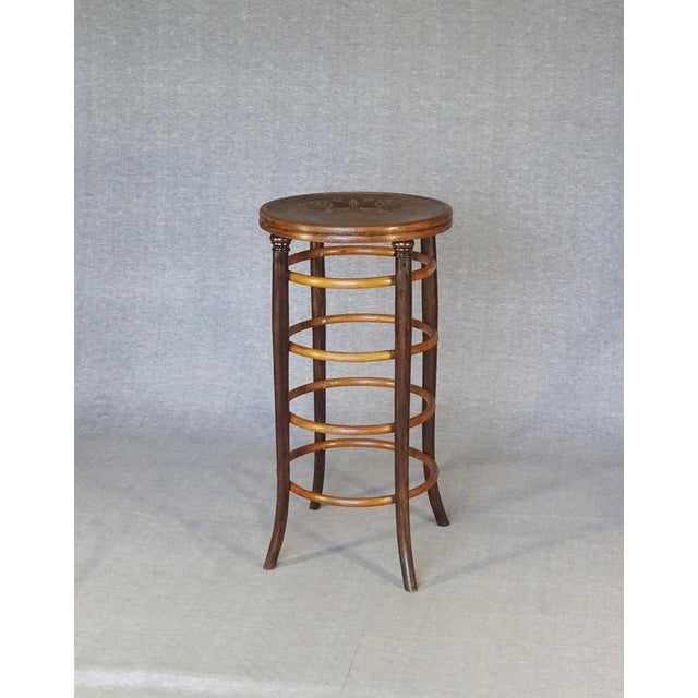 Antique Bar Stool from Jacob & Josef Kohn, 1905 For Sale - Image 12 of 14