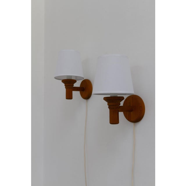 Scandinavian Pine Wall Sconces from Darø, 1970s, Set of 2 For Sale - Image 13 of 18
